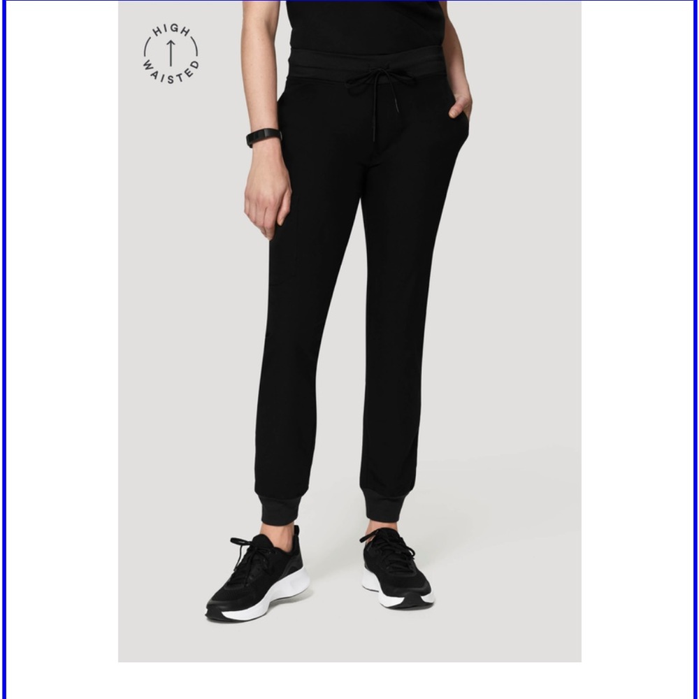 Mandala high waisted scrub joggers